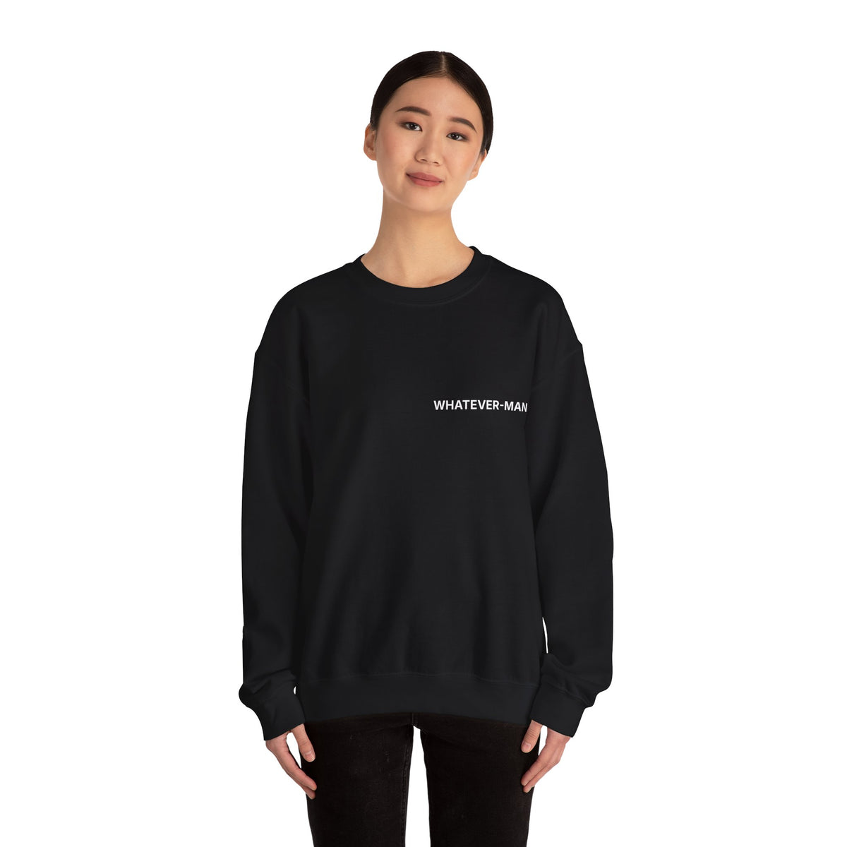 WHATEVER-MAN OFFSET SWEATSHIRT