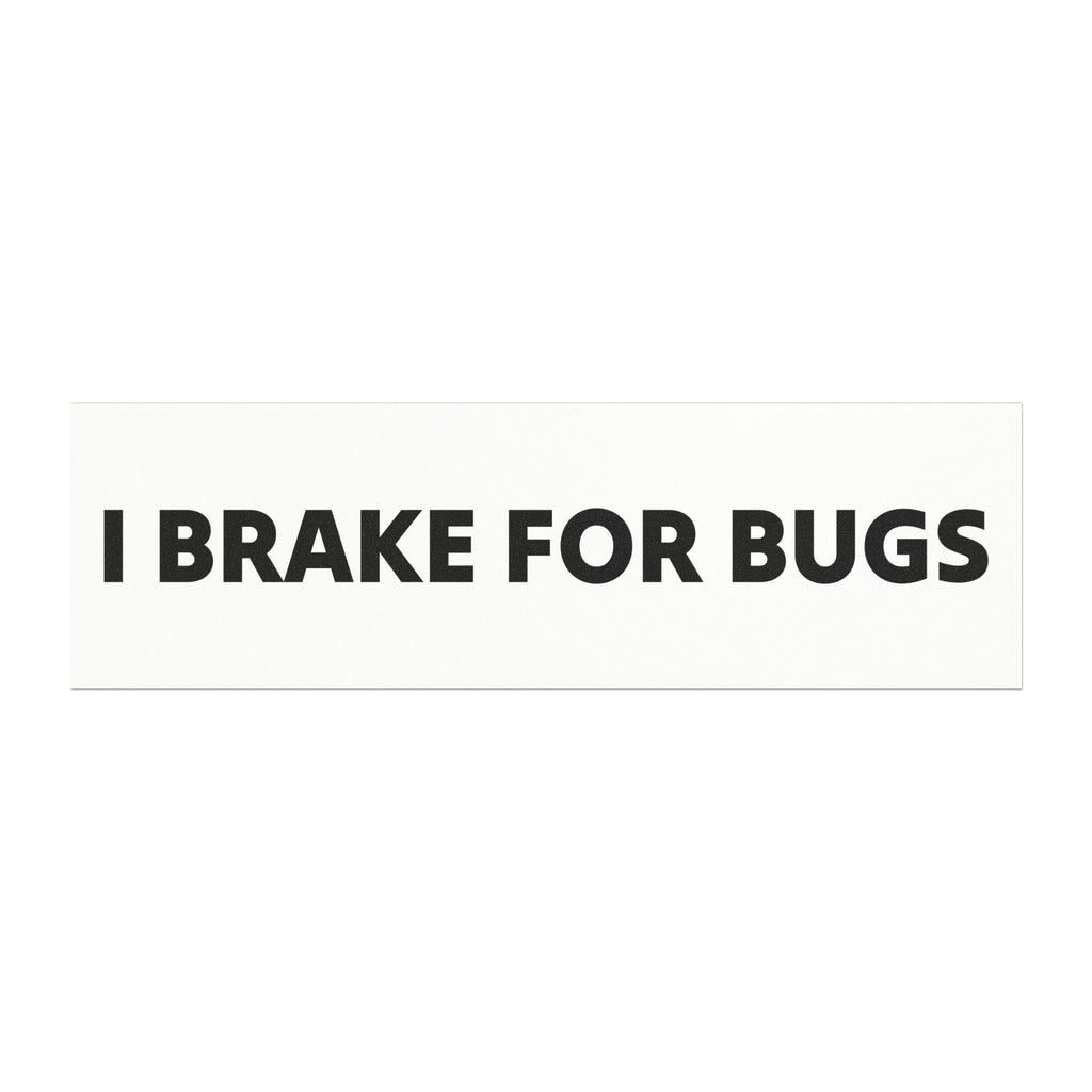 I BRAKE FOR BUGS CAR MAGNET