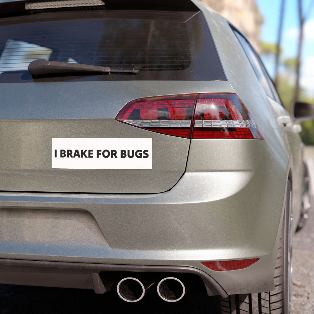 I BRAKE FOR BUGS CAR MAGNET