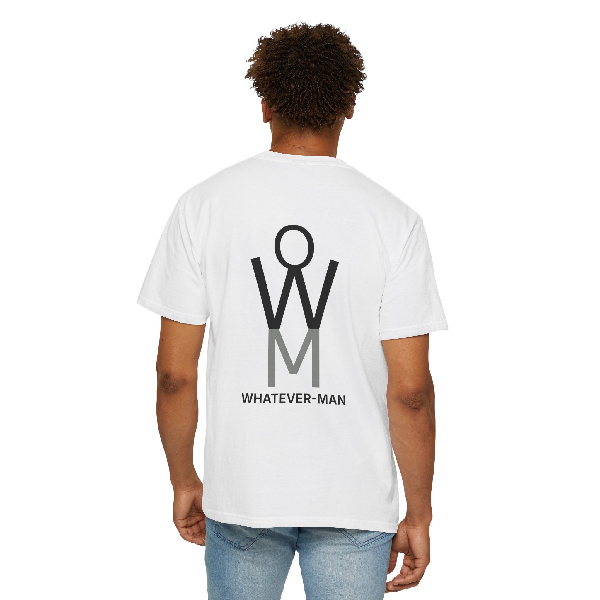 WHATEVER-MAN STICK FIGURE LOGO T-SHIRT