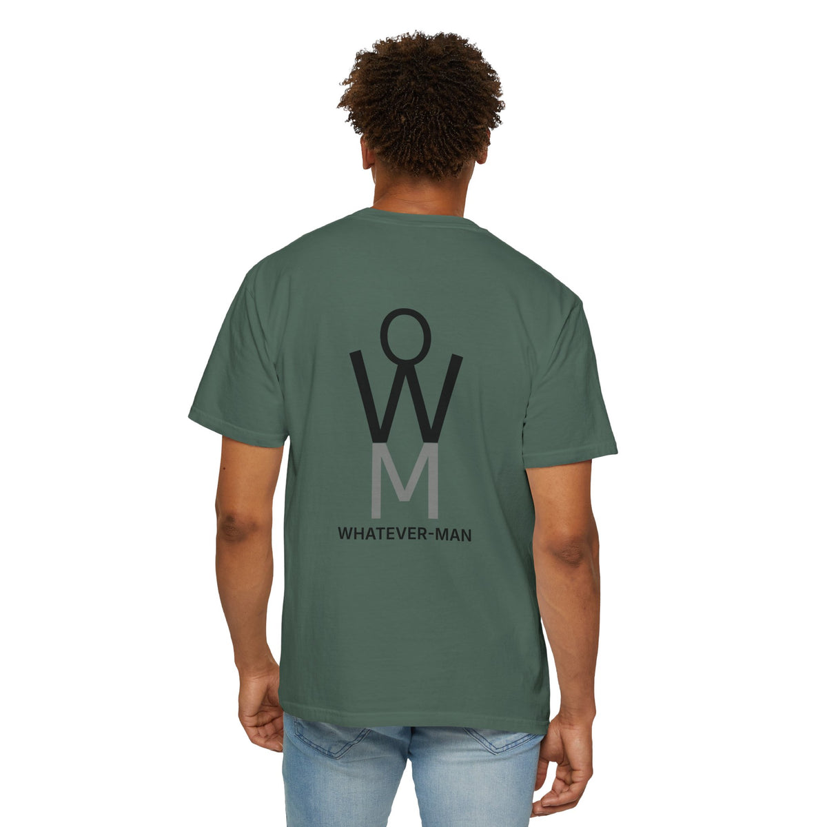 WHATEVER-MAN STICK FIGURE LOGO T-SHIRT